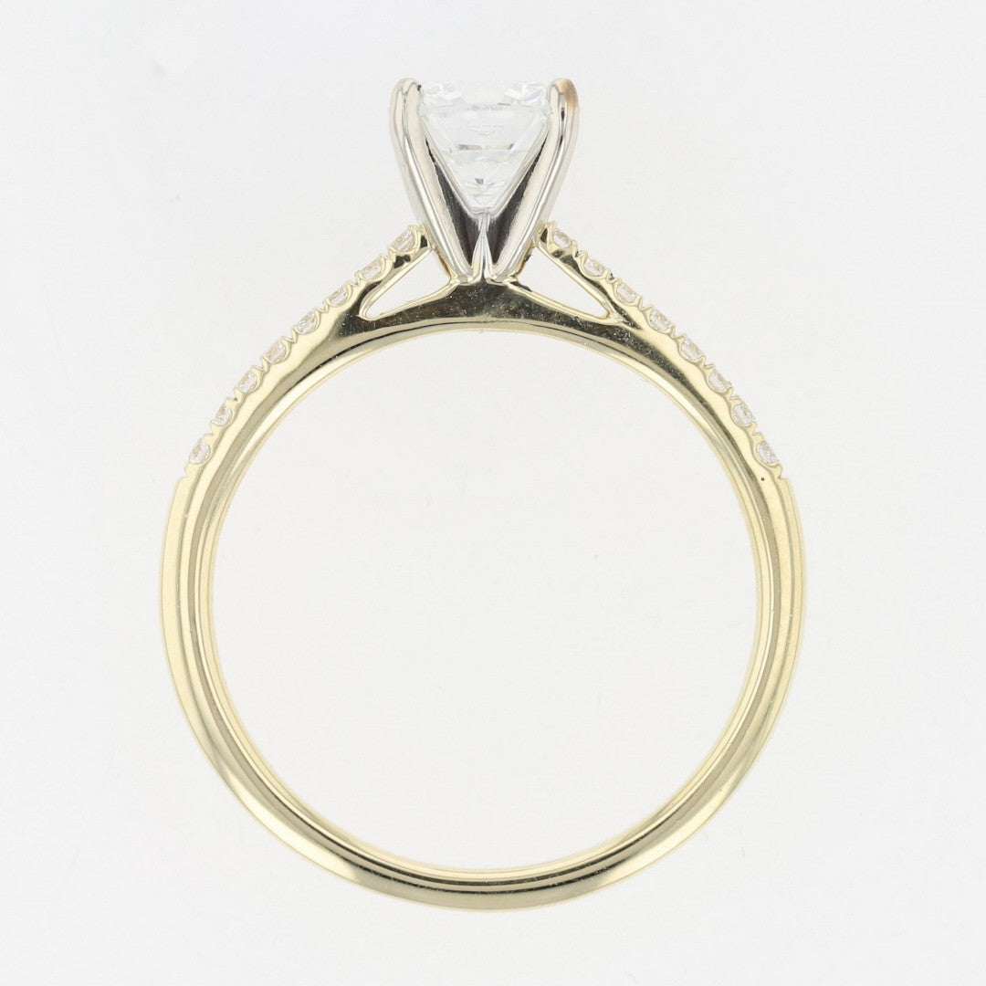 1.12ct Emerald Cut Diamond Engagement Ring — GIA Certified, Platinum