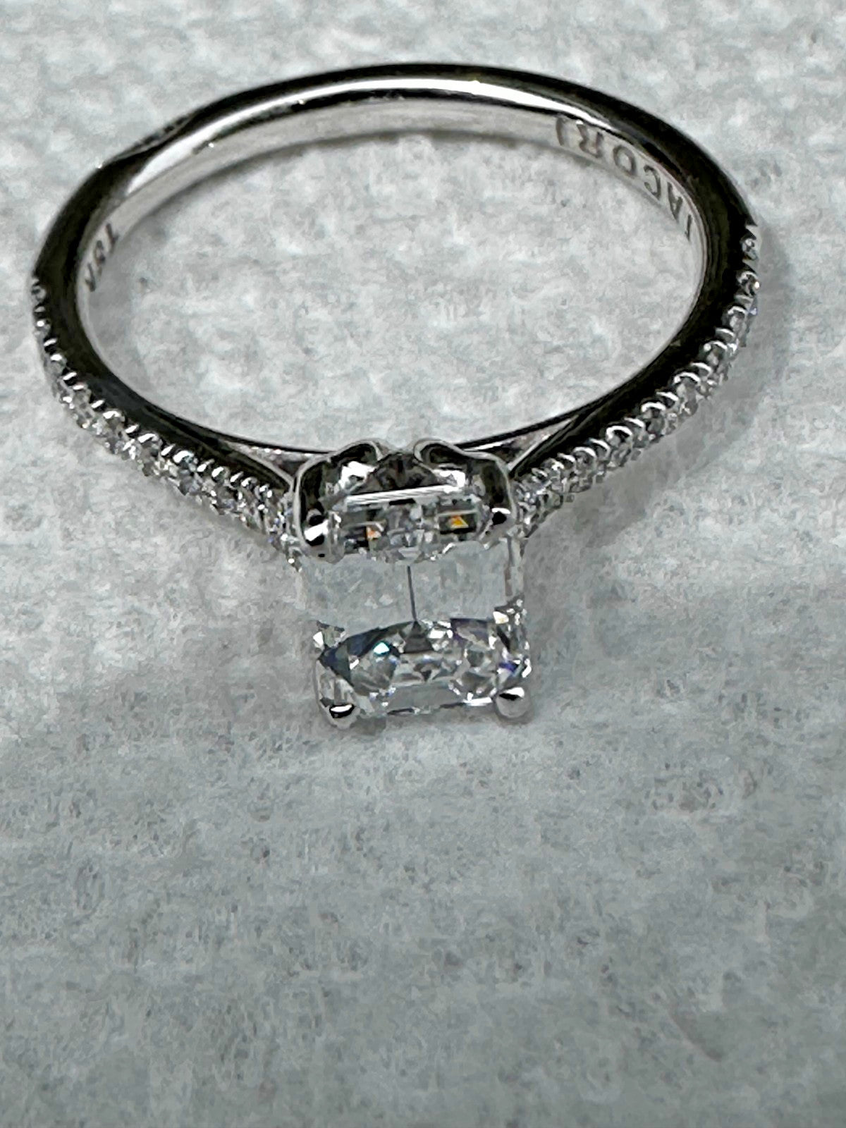 1.01ct Emerald Cut Diamond Engagement Ring — GIA Certified, 18k White Gold