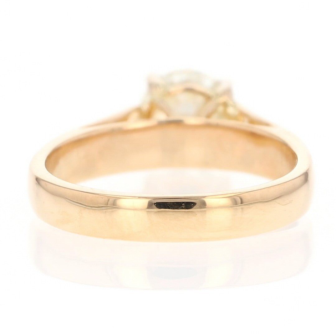 1.10ct Circular Brilliant Diamond Engagement Ring — GIA Certified, 18k Yellow Gold