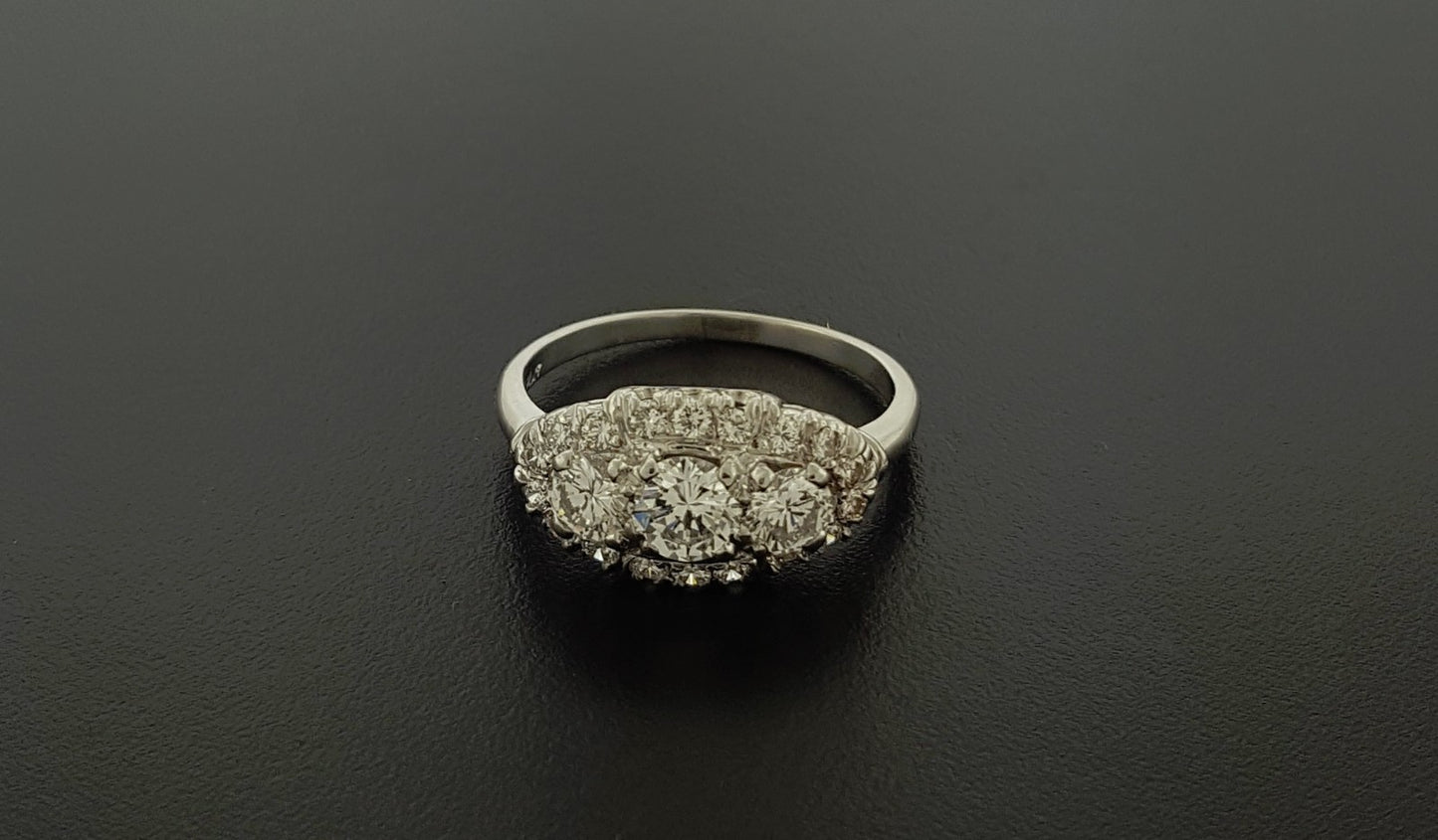 1.75ct Old Mine Cut Diamond Art Deco Ring — GIA Certified, Platinum