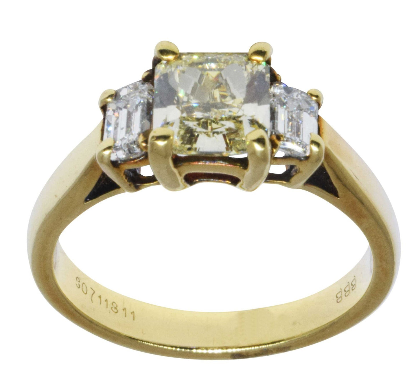 1.32ct Radiant Diamond Engagement Ring — GIA Certified, 14k White Gold