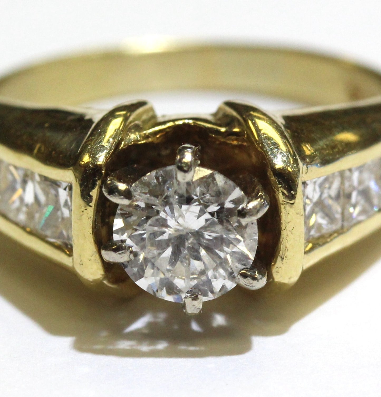 0.70ct Round Brilliant Diamond Engagement Ring — GIA Certified, 14k Yellow Gold