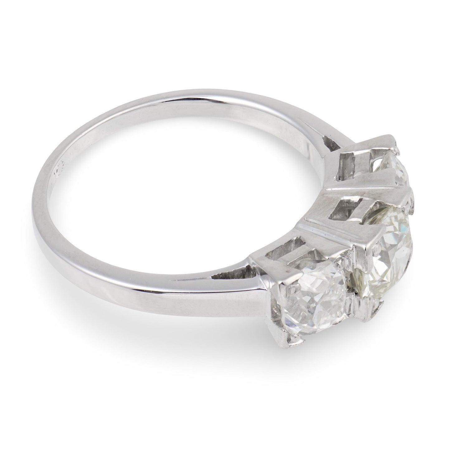 1.15ct Old European Cut Diamond Art Deco Ring — GIA Certified, Platinum