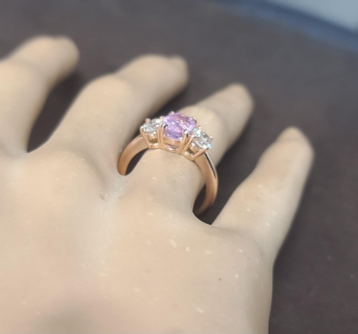 2.02ct Oval Pink Sapphire & 1.00ct Diamond Ring — GIA Certified, Platinum