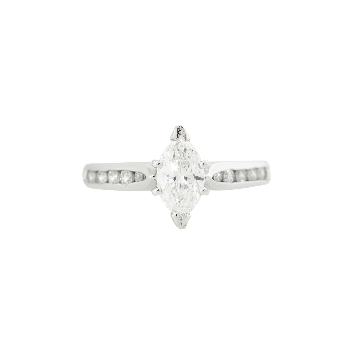0.98ct Marquise Diamond Engagement Ring — GIA Certified, Platinum