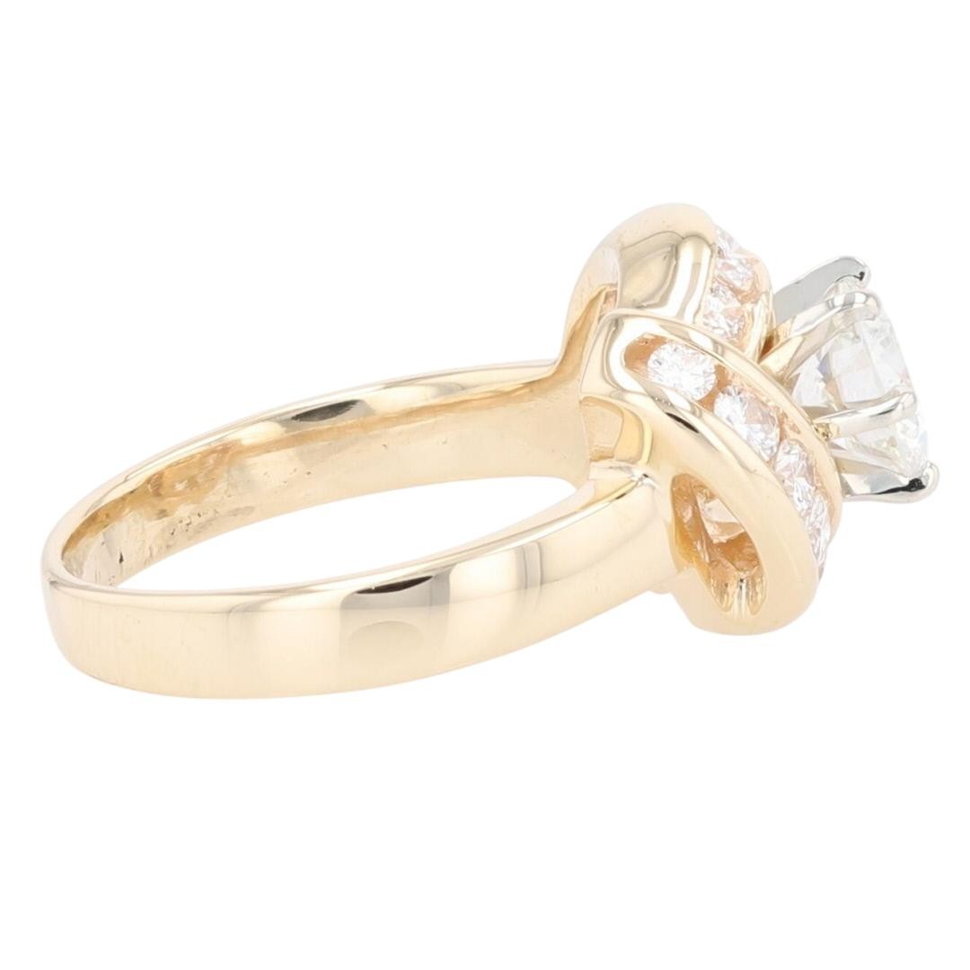 1.43ct Round Brilliant Diamond Engagement Ring — GIA Certified, 18K Rose & White Gold