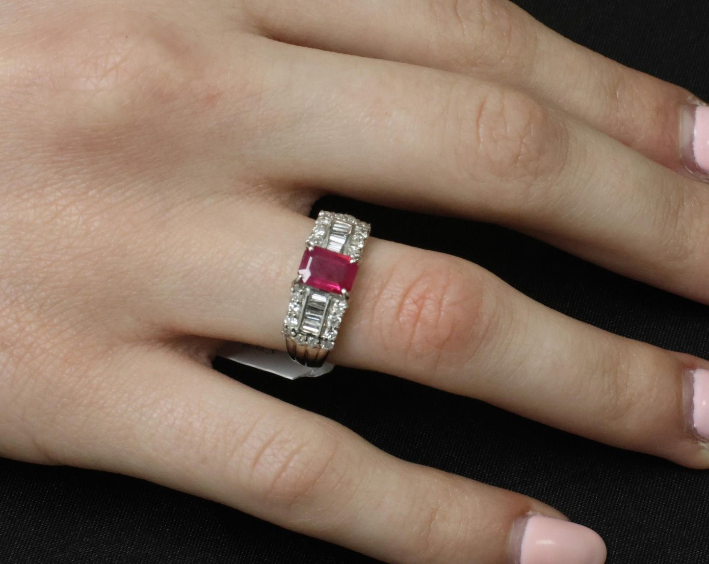 1.01ct Emerald Cut Diamond Engagement Ring — GIA Certified, 18k White Gold