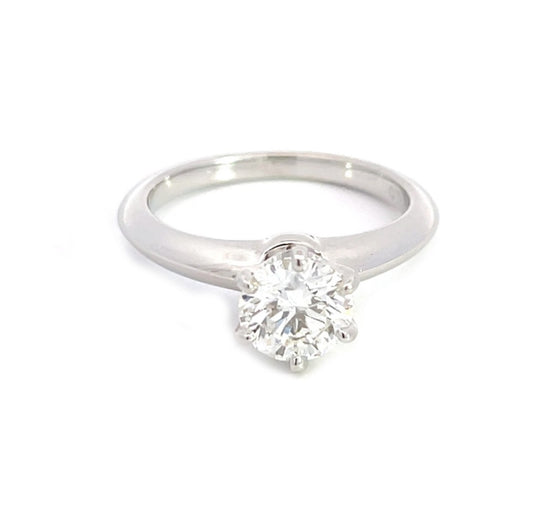 1.02ct Round Brilliant Diamond Solitaire Ring — GIA Certified, Platinum