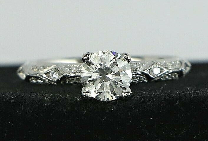 0.82ct Round Brilliant Diamond Eternity Ring — GIA Certified, Platinum