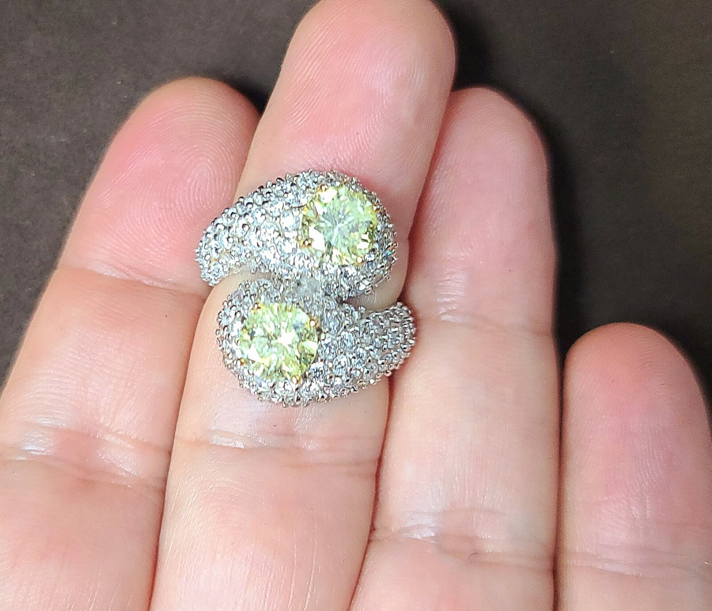 1.45ct Round Brilliant Fancy Light Yellow Diamond Ring — GIA Certified, 18k White & Yellow Gold
