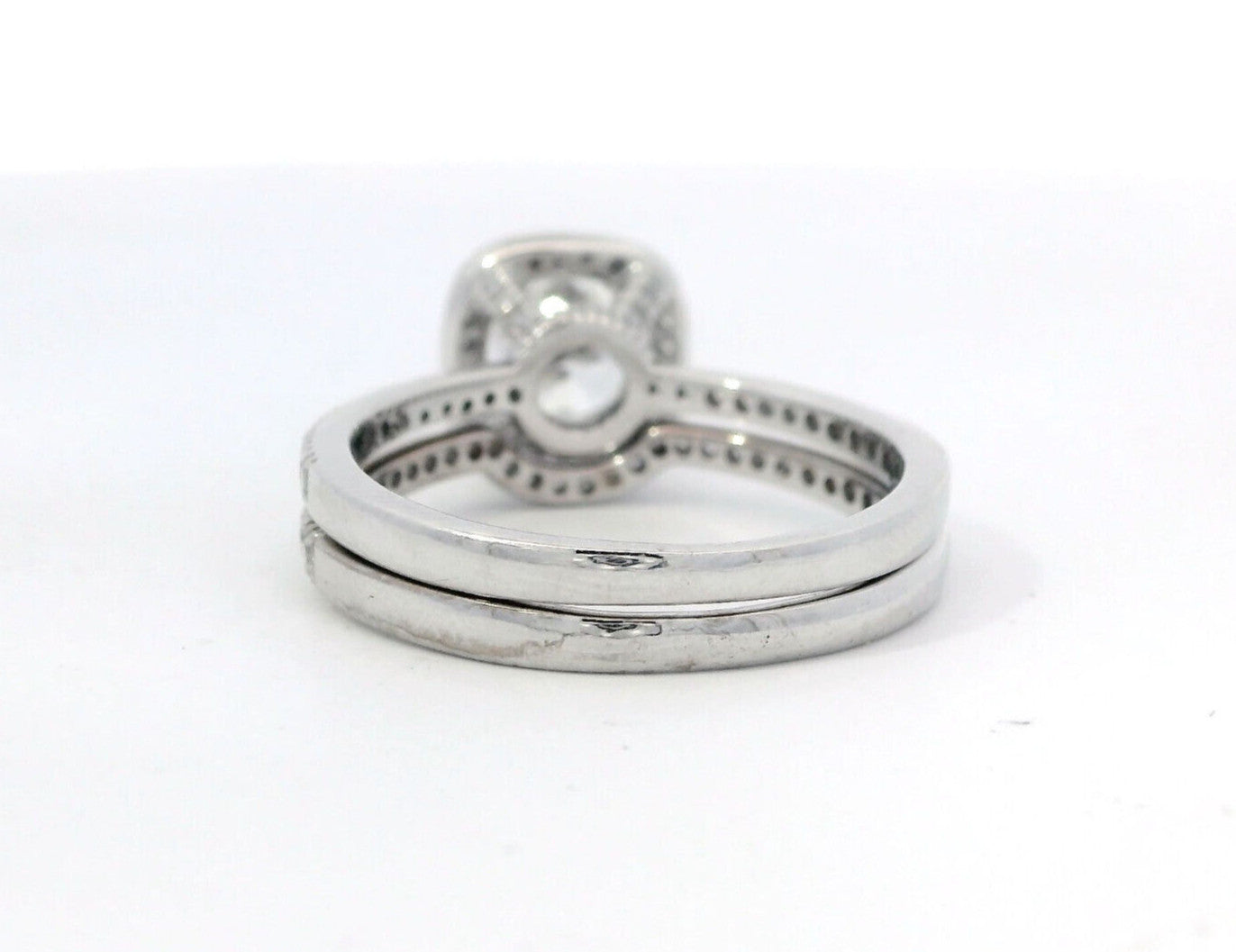 1.14ct Round Brilliant Diamond Halo Ring — GIA Certified, 14k White & Rose Gold