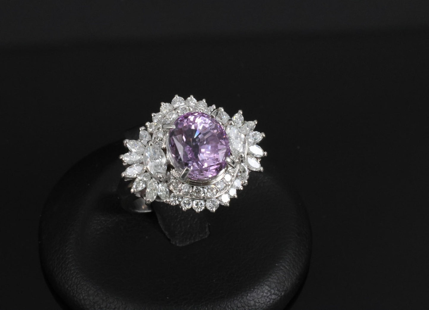 5.26ct Oval Sapphire & 1.43ct Diamond Cocktail Ring — GIA Certified, Platinum