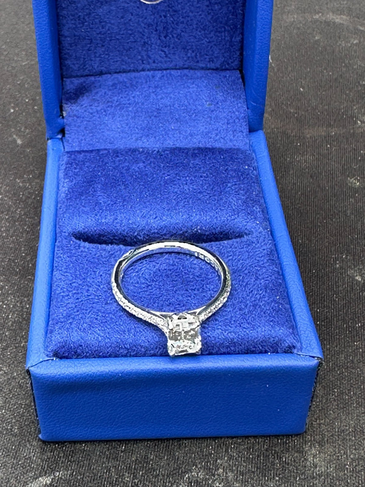 1.01ct Emerald Cut Diamond Engagement Ring — GIA Certified, 18k White Gold