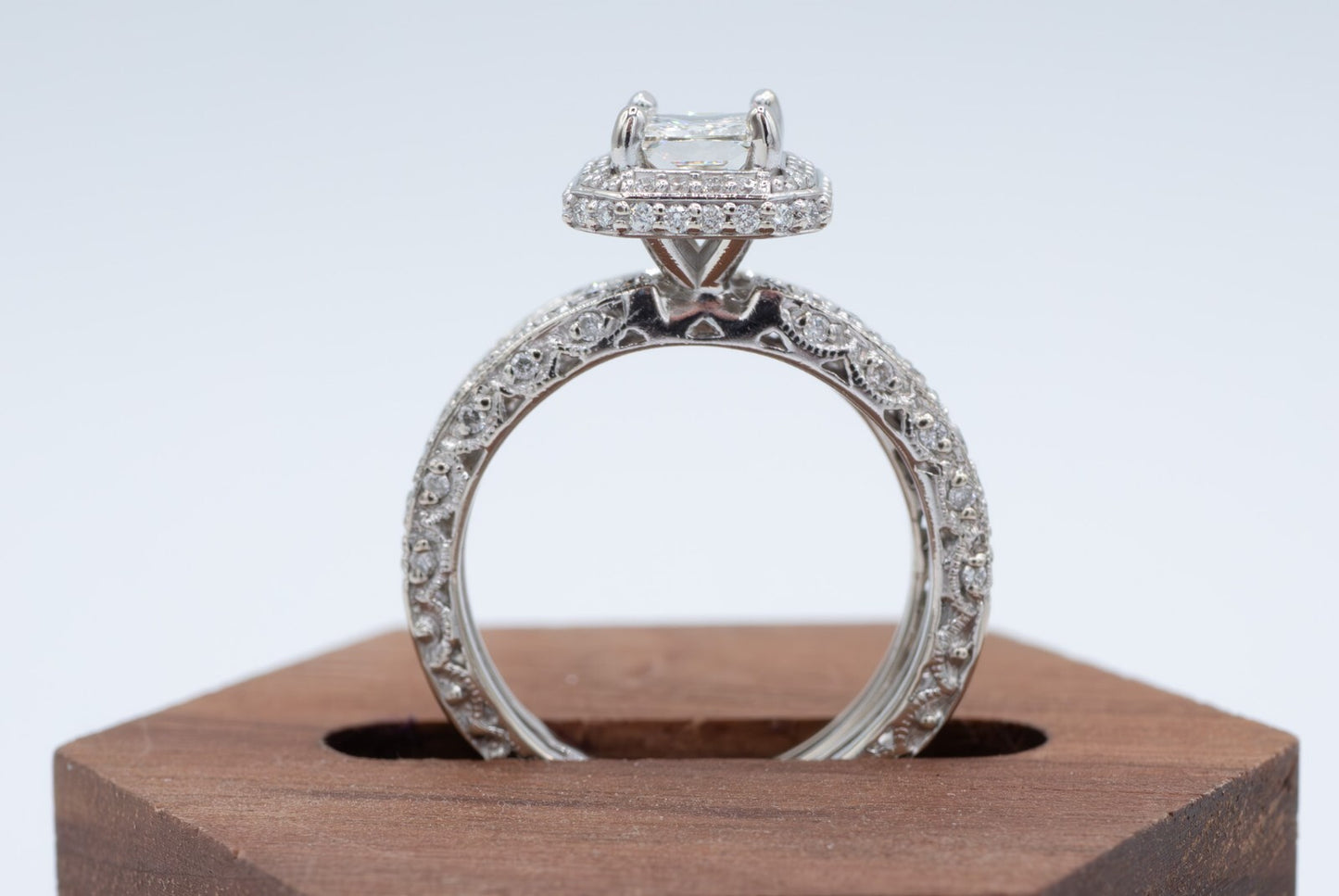 1.30ct Princess Cut Diamond Engagement Ring — GIA Certified, 18k White Gold