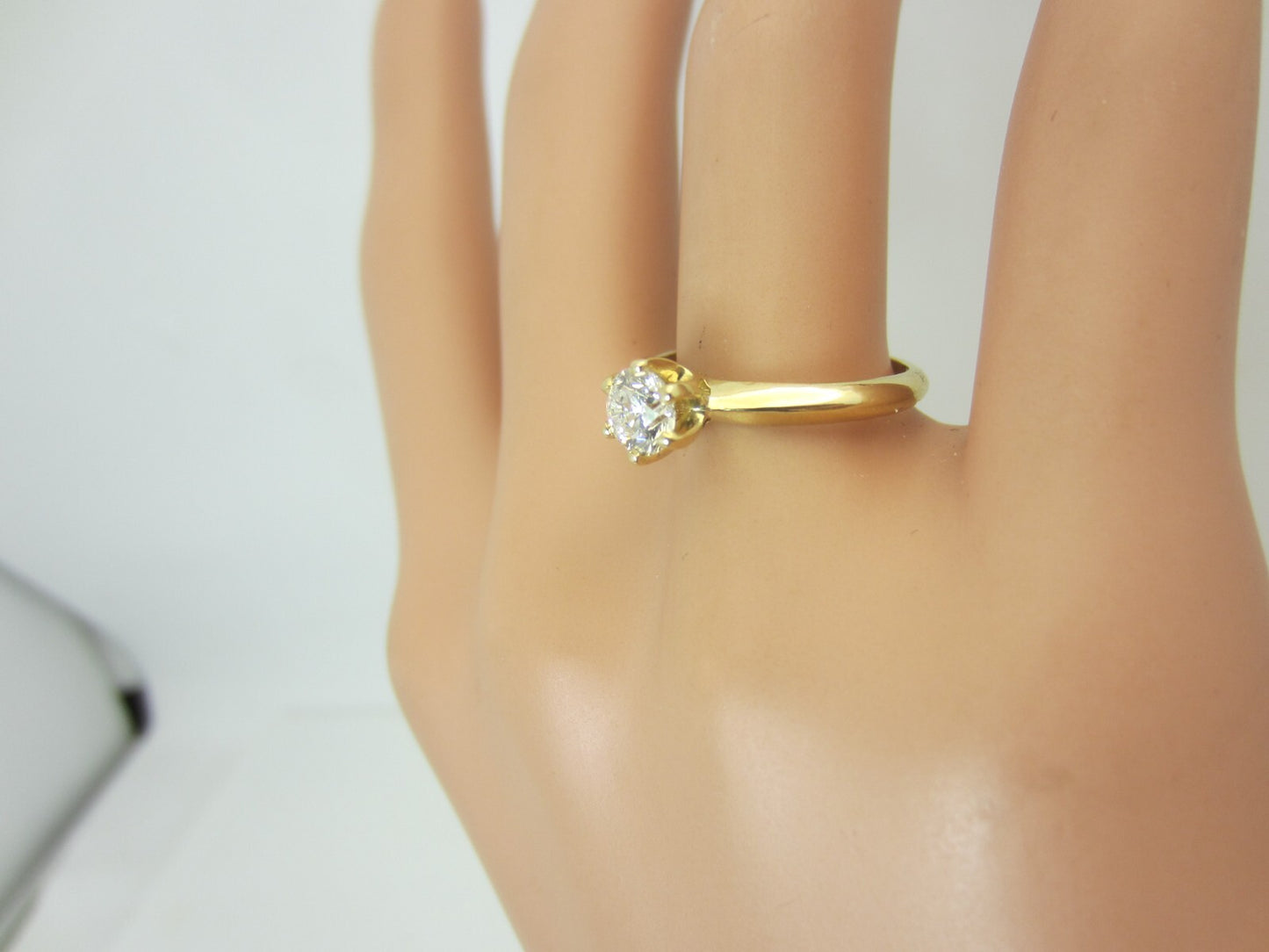 0.55ct Round Brilliant Diamond Engagement Ring — GIA Certified, 14k Yellow Gold
