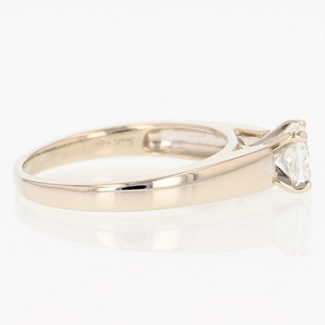 0.97ct Cushion Cut Diamond Solitaire Ring — GIA Certified, 14k White Gold