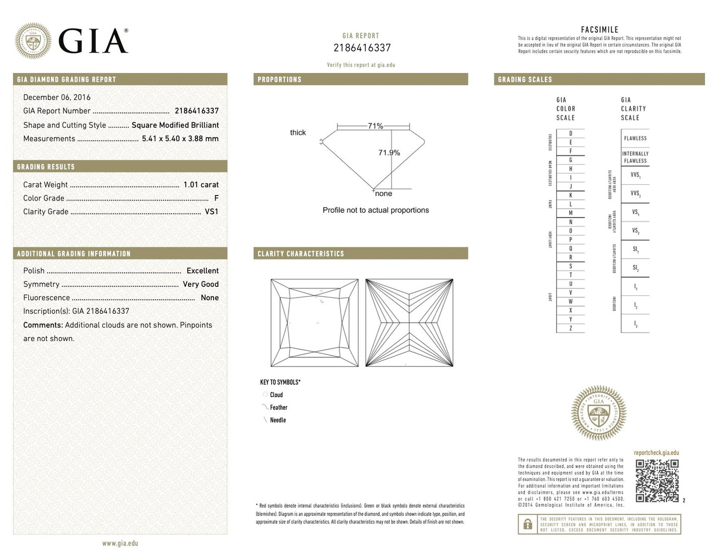 2.39ct Princess Diamond Halo Wedding Set — GIA Certified, 14k White Gold