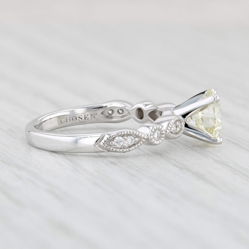 1.25ct Old European Cut Diamond Engagement Ring — GIA Certified, Platinum