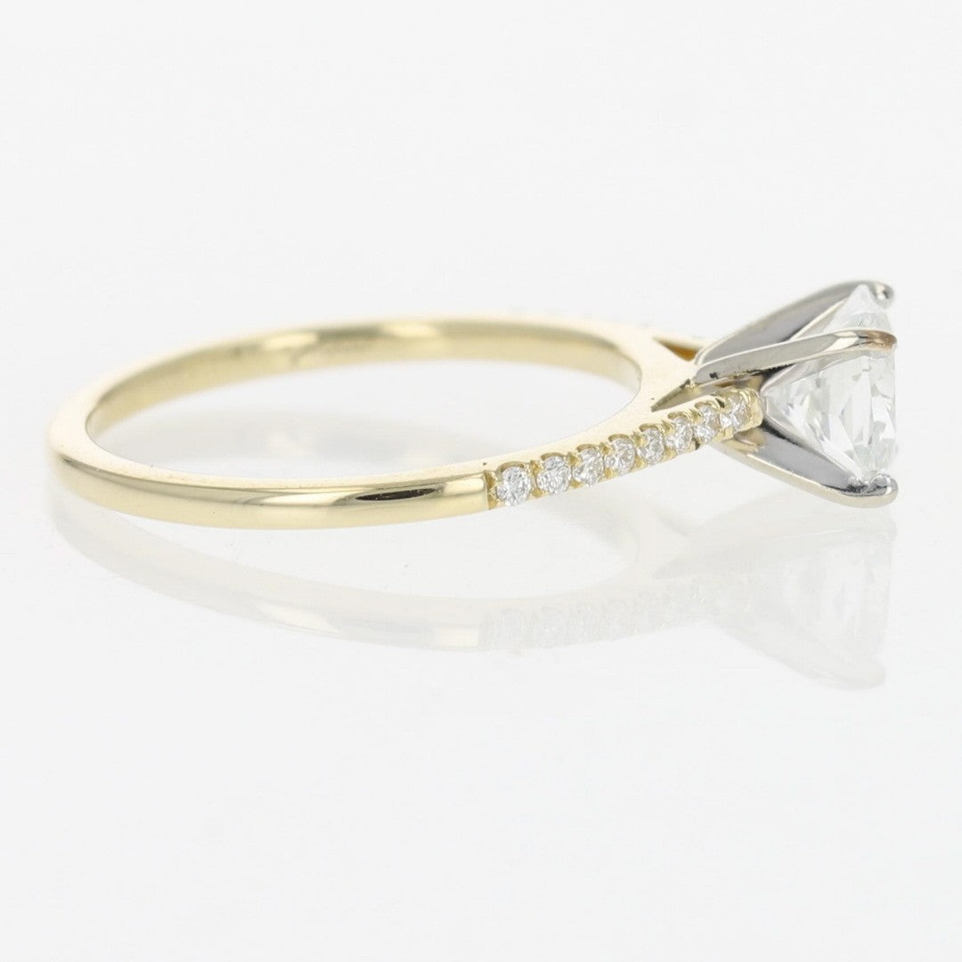 1.12ct Emerald Cut Diamond Engagement Ring — GIA Certified, Platinum