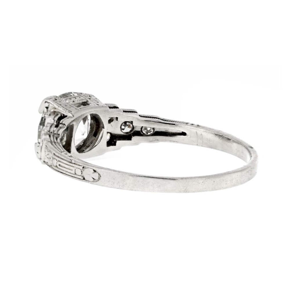 1.13ct Old European Cut Diamond Ring — GIA Certified, Platinum