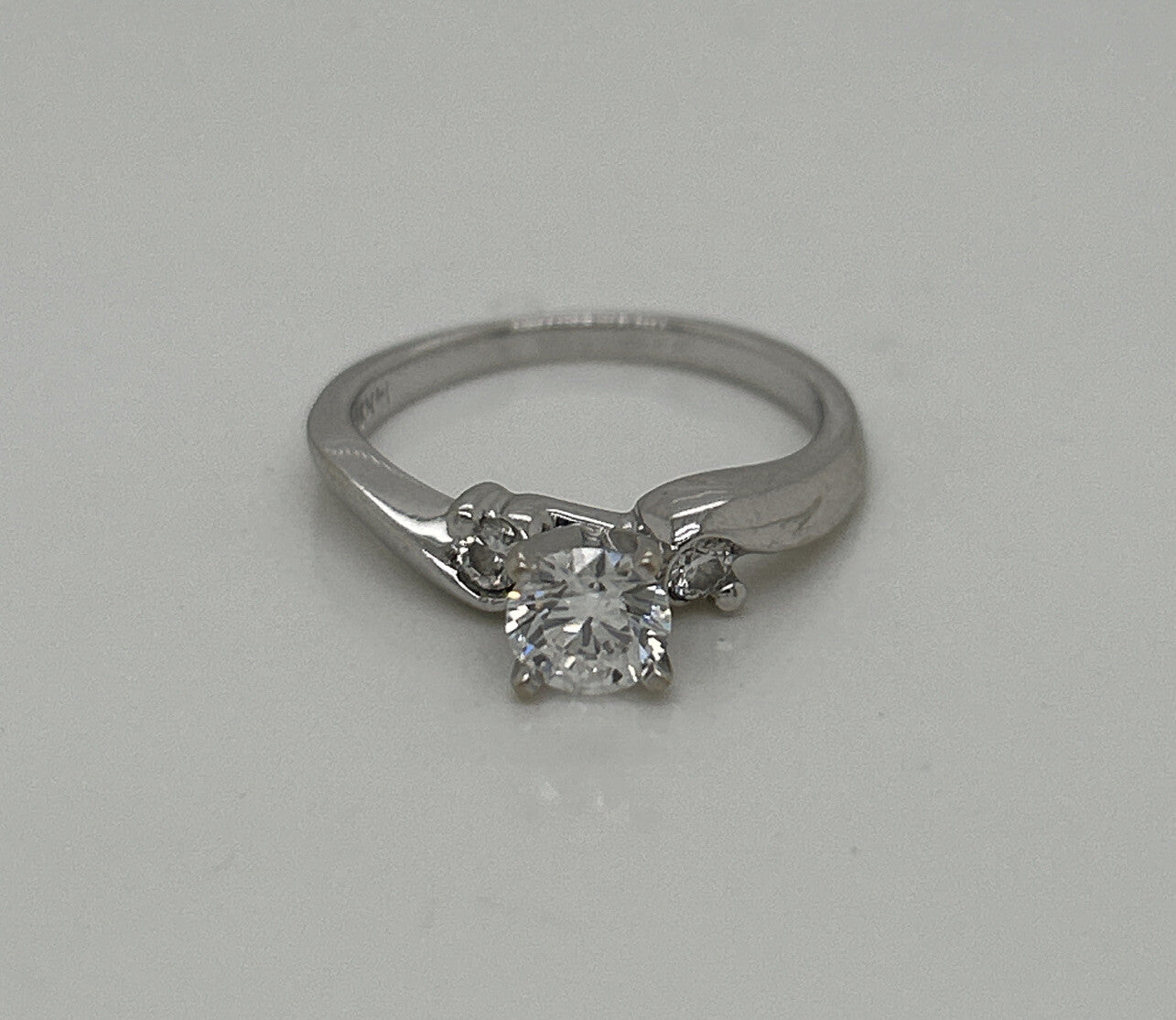 0.51ct Round Brilliant Diamond Wedding Band — GIA Certified, 14k White Gold