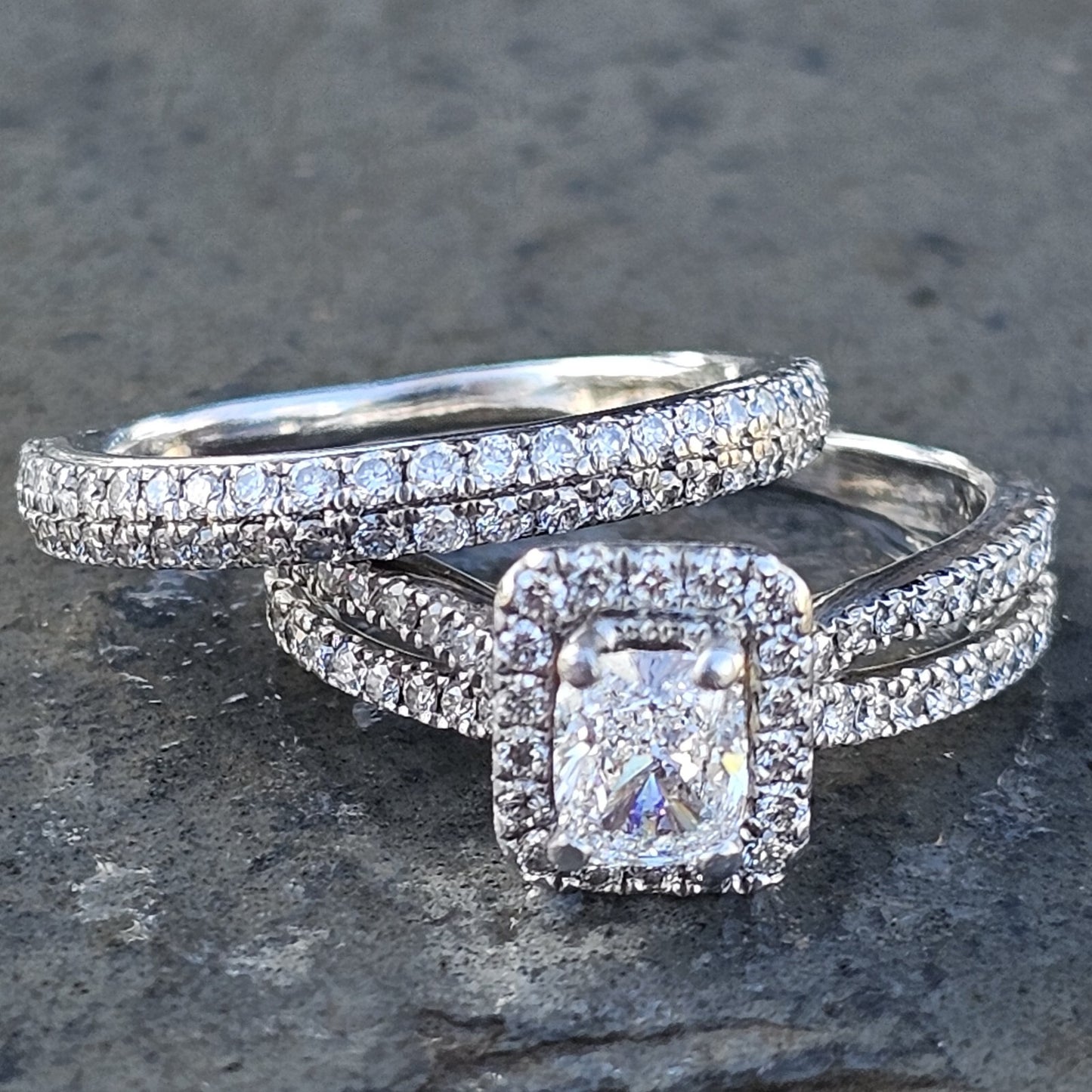 0.60ct Cushion Modified Brilliant Diamond Engagement Ring — GIA Certified, 14k White Gold