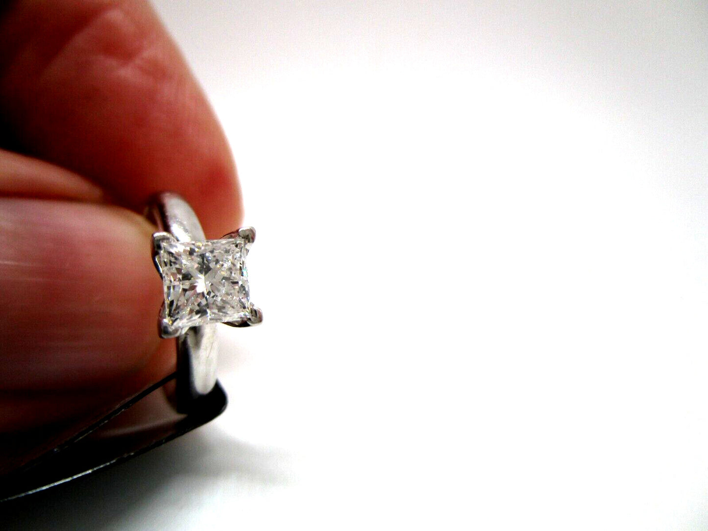 0.73ct Princess Cut Diamond Solitaire Ring — GIA Certified, Platinum