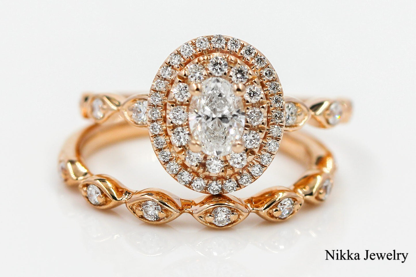 0.40ct Oval Brilliant Diamond Engagement Ring — GIA Certified, 14k Rose Gold