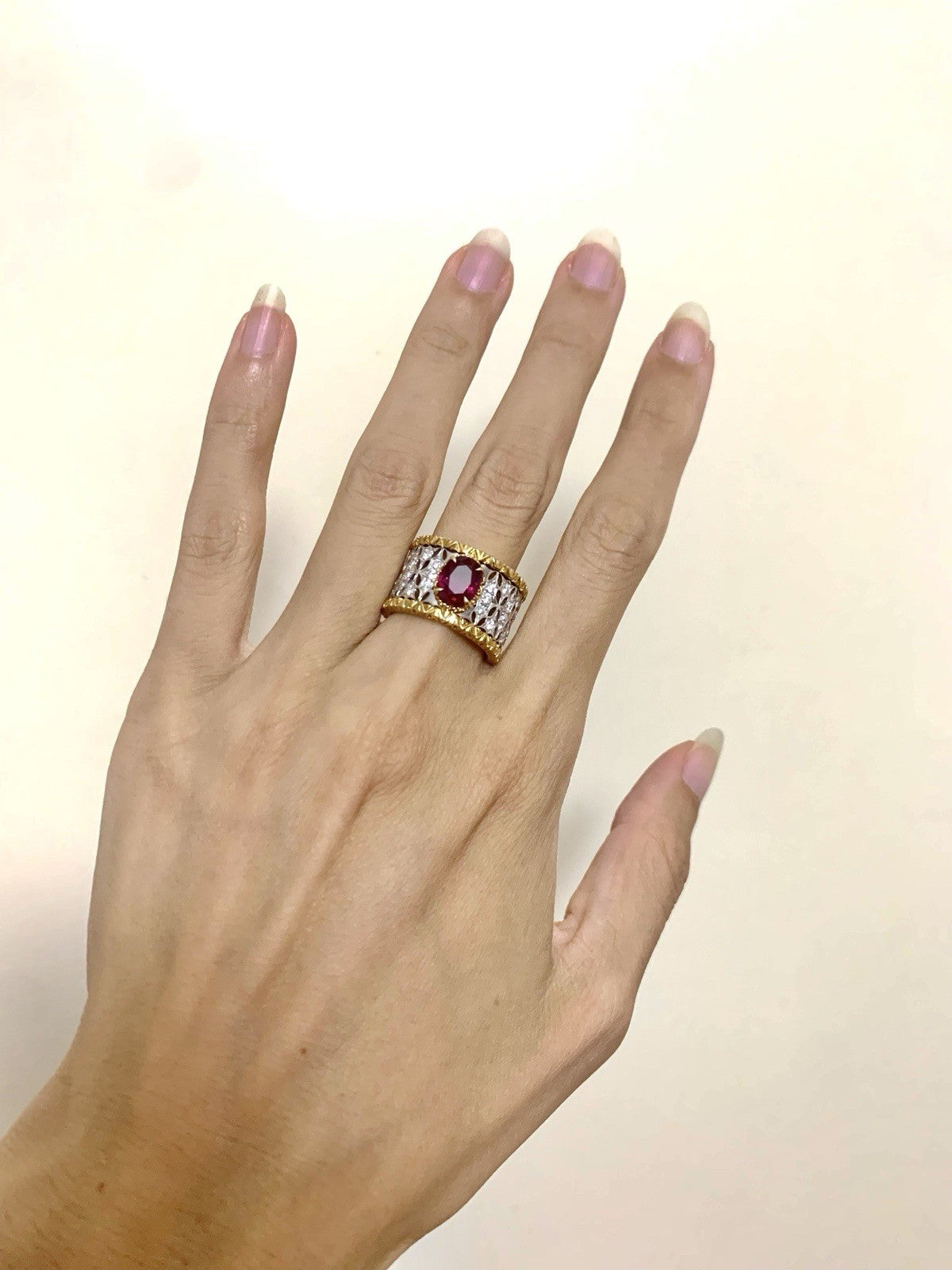 1.45ct Oval Burma Ruby 0.55ct Diamond Halo Ring — GIA Certified, Platinum