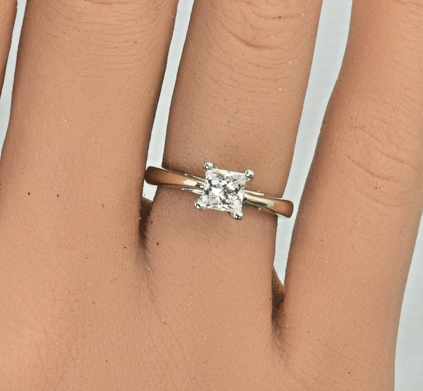 0.60ct Round Brilliant Lab Grown Diamond Ring — GIA Certified, 18k Yellow Gold