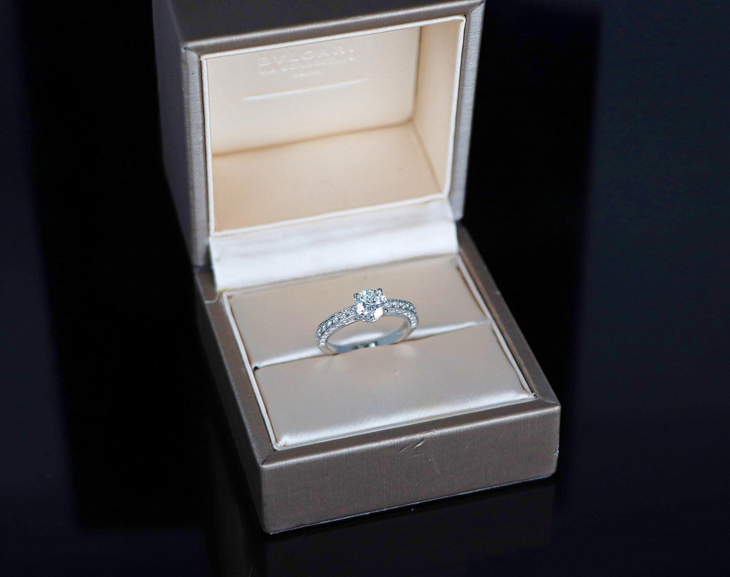 1.91ct Round Brilliant Diamond Halo Engagement Ring — GIA Certified, 18k White Gold