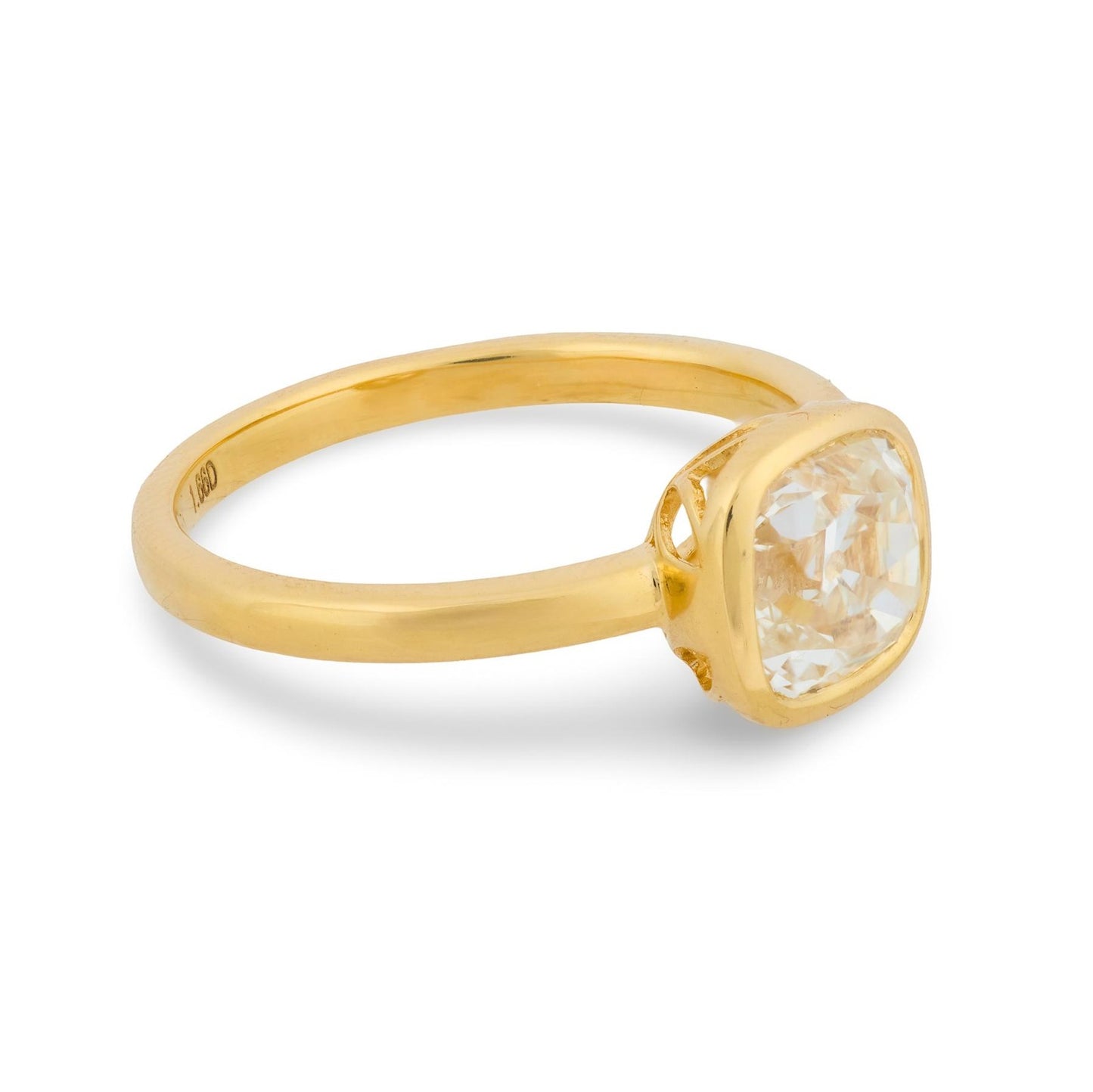 1.66ct Old European Cut Diamond Art Deco Ring — GIA Certified, Platinum