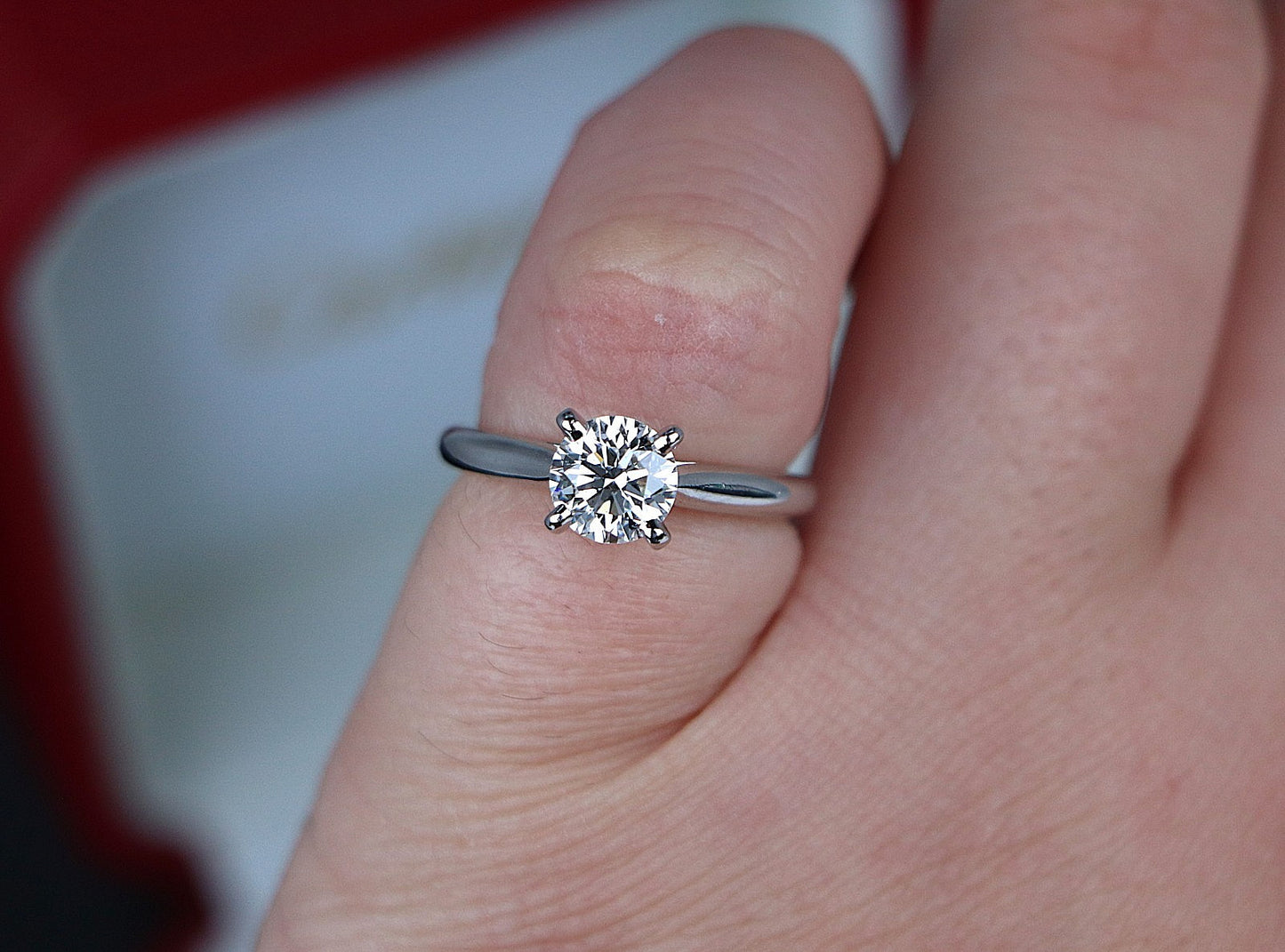 1.09ct Round Brilliant Diamond Solitaire Ring — GIA Certified, Platinum