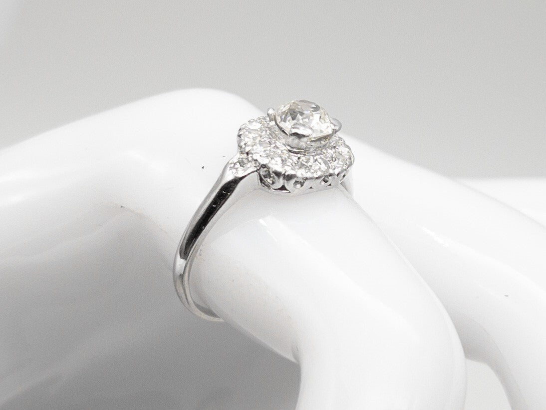 1.13ct Old European Cut Diamond Ring — GIA Certified, Platinum