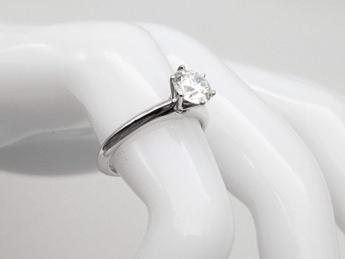 1.24ct Round Brilliant Diamond Wedding Ring — GIA Certified, Platinum