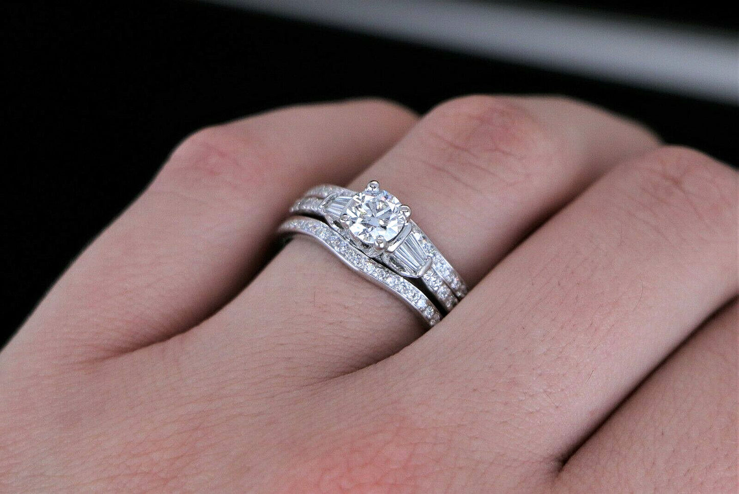 0.72ct Round Brilliant Diamond Engagement Ring — GIA Certified, Platinum