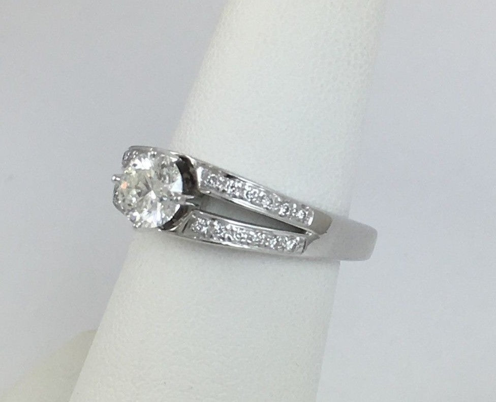 0.86ct Round Brilliant Hearts & Arrows Diamond Ring — GIA Certified, 14k Gold
