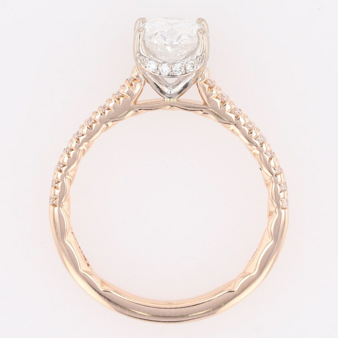 1.51ct Oval Diamond Engagement Ring — GIA Certified, 14k White Gold