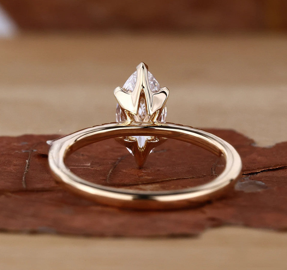 1.30ct Marquise Diamond Solitaire Ring — GIA Certified, 14k White Gold