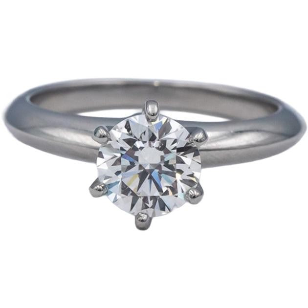 1.03ct Round Brilliant Diamond Solitaire Ring — GIA Certified, Platinum
