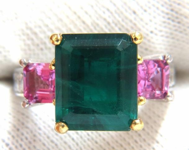6.73ct Emerald Cut Lab Diamond Ring — GIA Certified, 14k White Gold