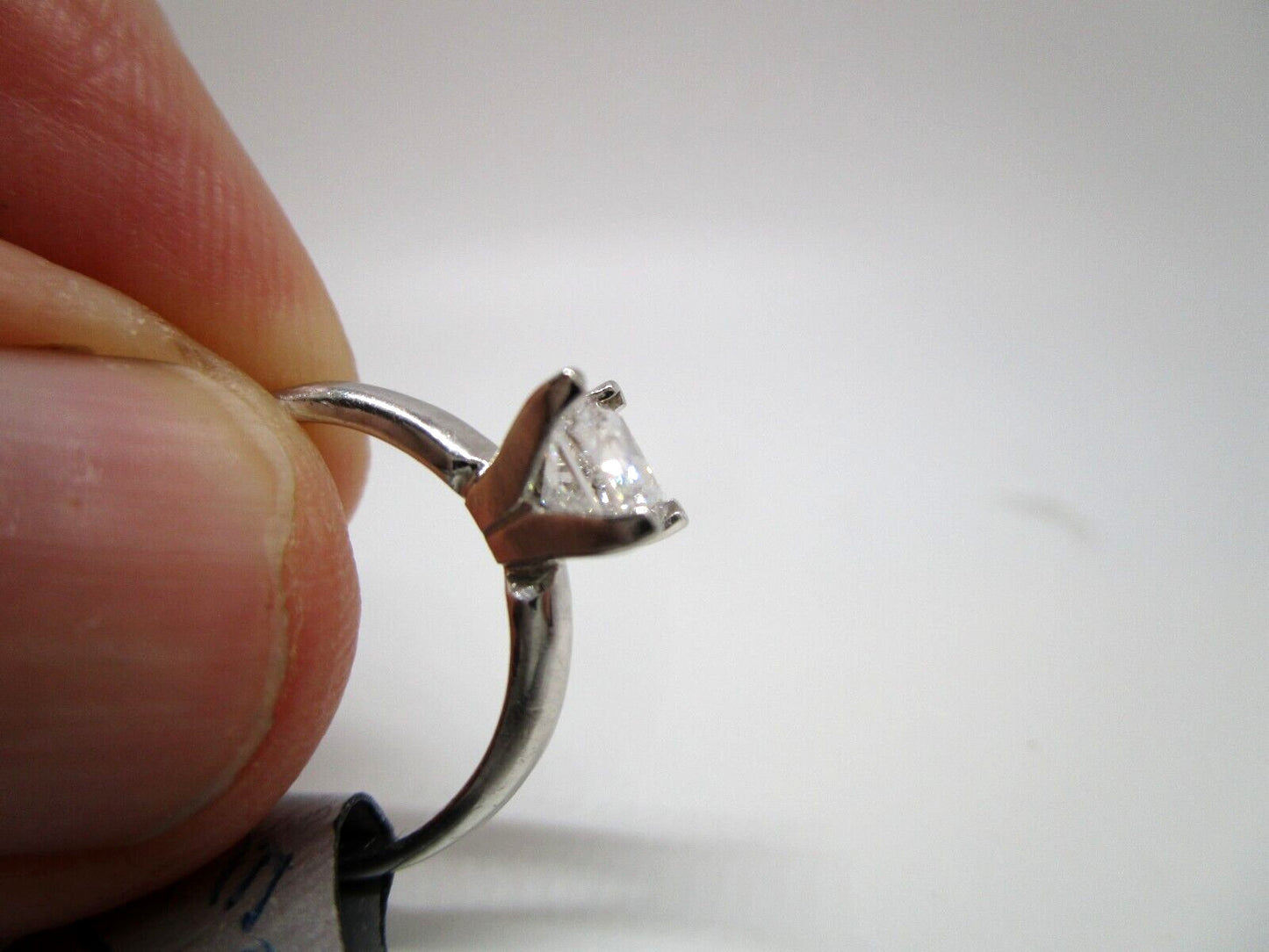 0.73ct Princess Cut Diamond Solitaire Ring — GIA Certified, Platinum