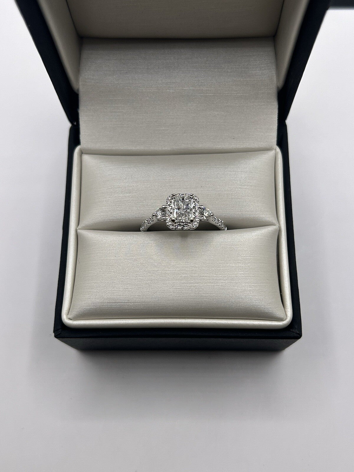 0.63ct Emerald Cut Diamond Vintage Ring — GIA Certified, Platinum