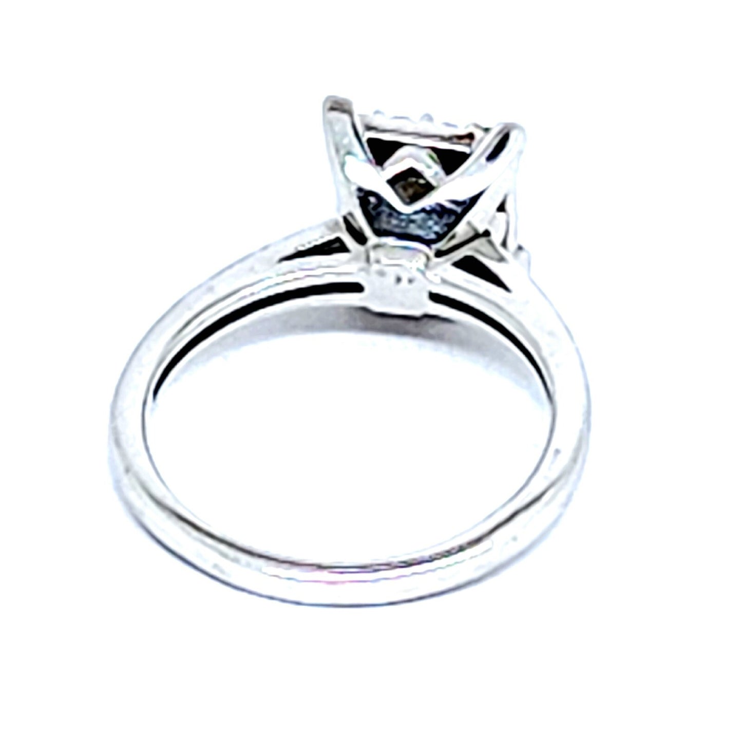 0.50ct Round Brilliant Diamond Cartier Ring — GIA Certified, 18k White Gold