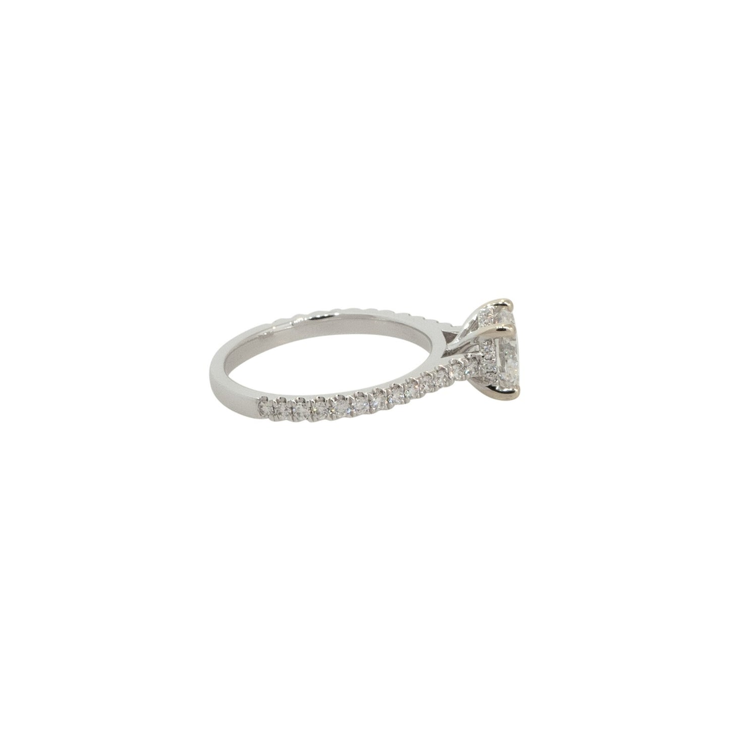 1.69ct Round Brilliant Diamond Engagement Ring — GIA Certified, 18k White Gold
