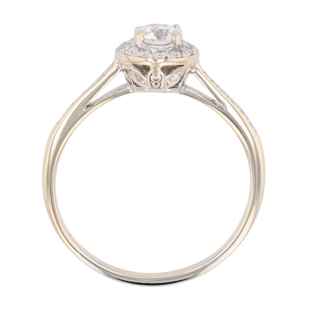 0.60ct Round Brilliant Lab Grown Diamond Ring — GIA Certified, 18k Yellow Gold