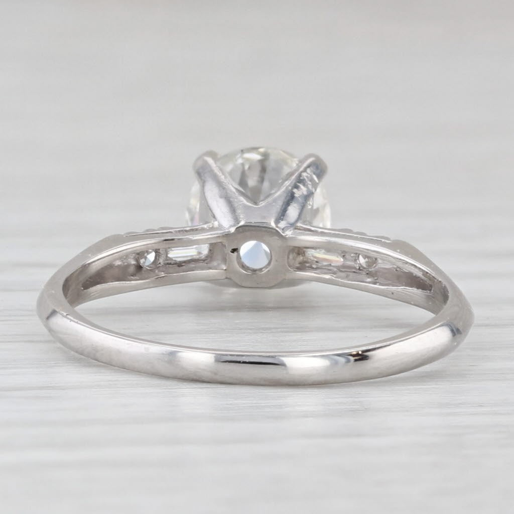 1.41ct Round Brilliant Diamond Engagement Ring — GIA Certified, Platinum
