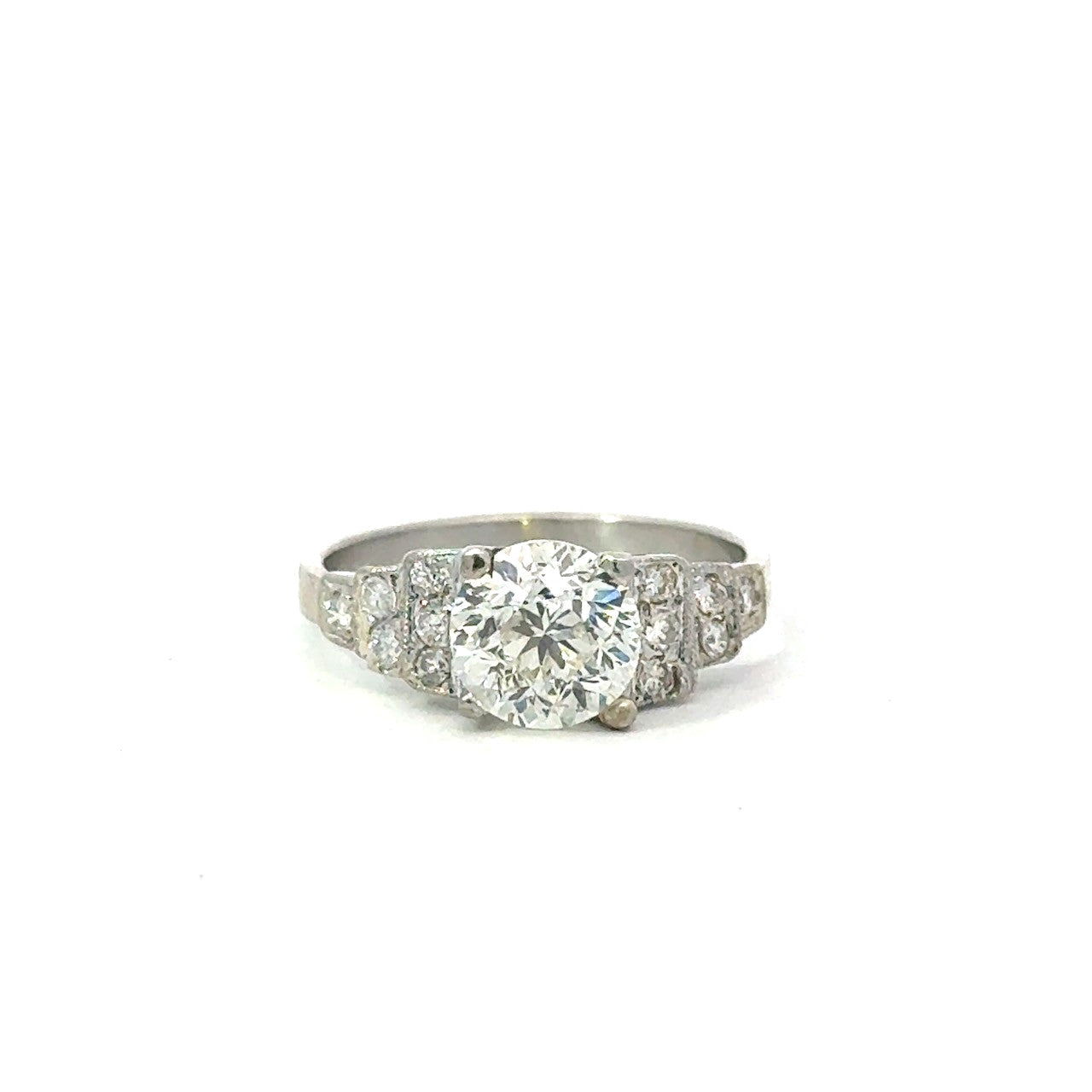 1.60ct Round Brilliant Three-Stone Diamond Ring — GIA Certified, Platinum