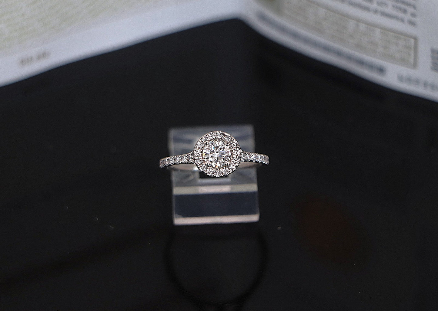 0.52ct Round Brilliant Diamond Engagement Ring — GIA Certified, Platinum