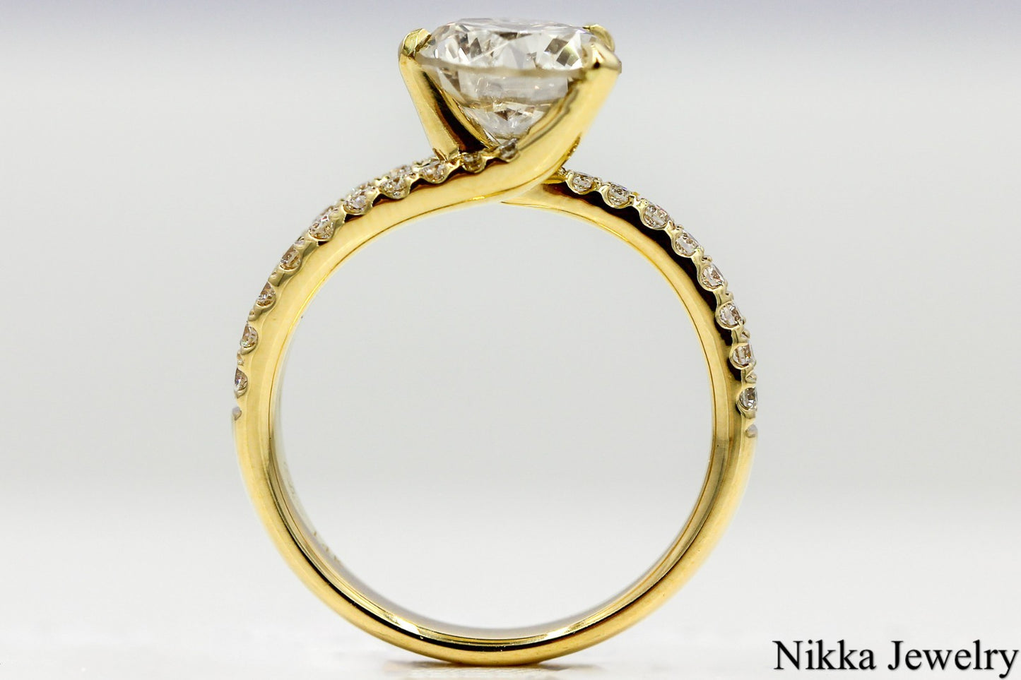 2.37ct Round Brilliant Diamond Solitaire Ring — GIA Certified, 14k Yellow Gold